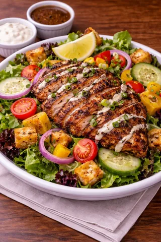 Jerk Chicken & Shrimp Salad