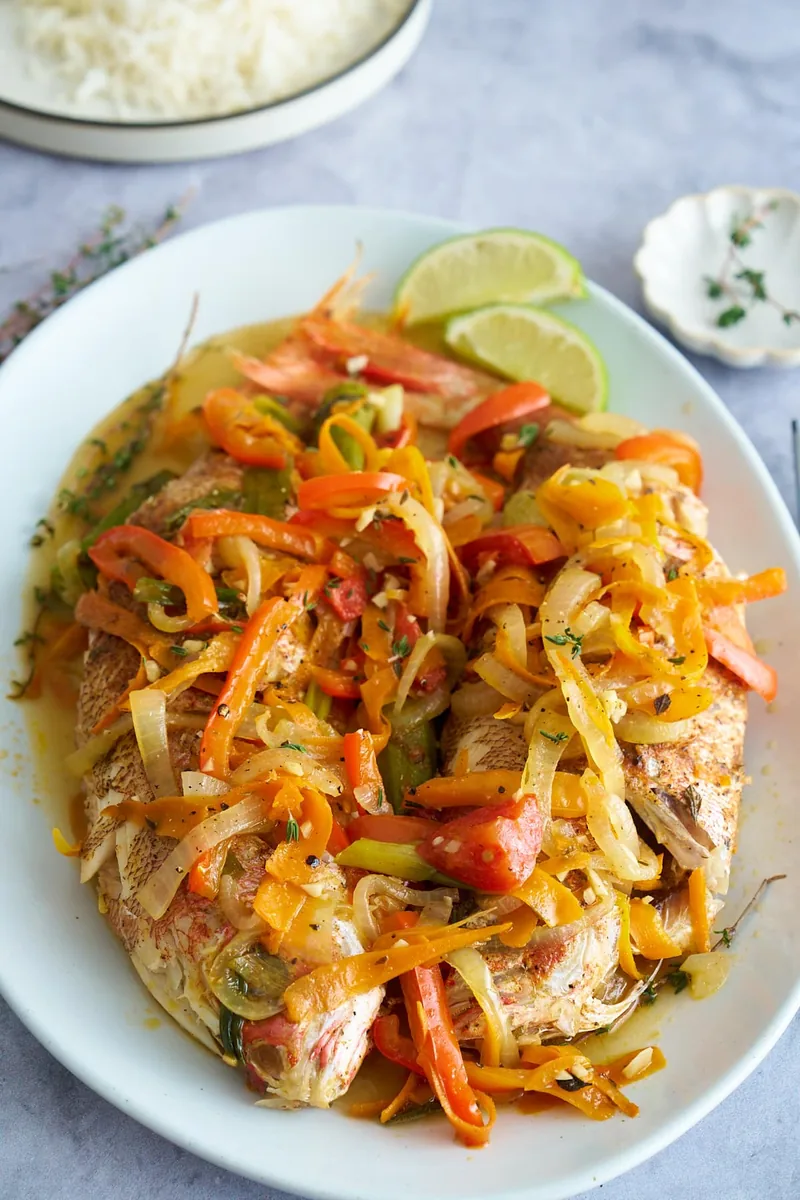 Steamed Red Snapper Dinner